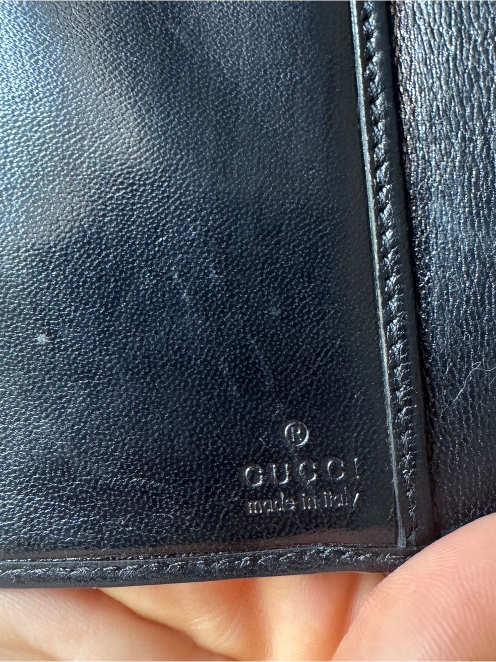 Gucci Black Leather Long Wallet with Silver-Tone Lock - Picture 7 of 10